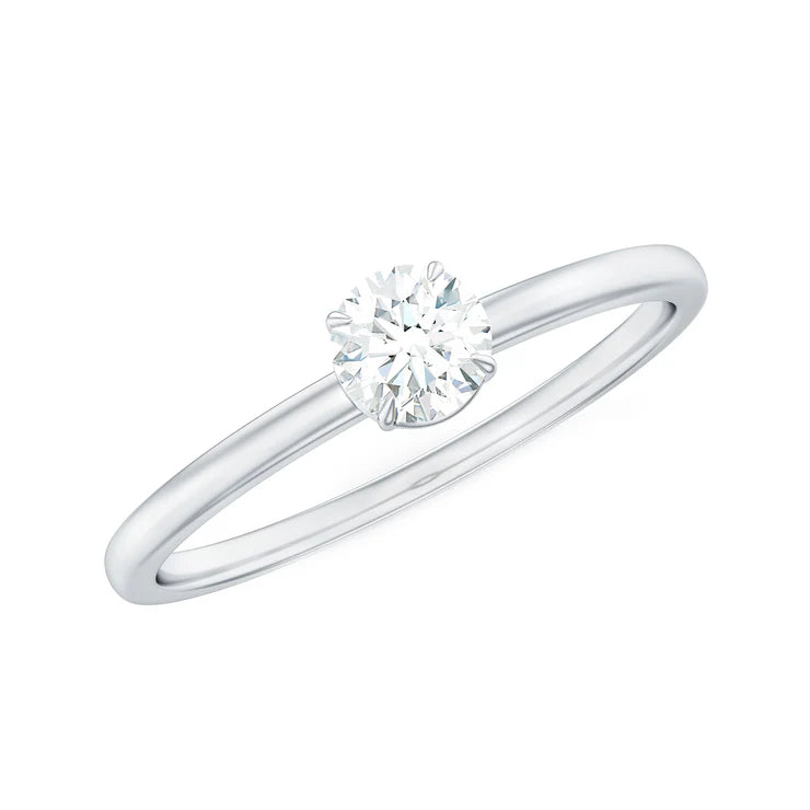 Moissanite promise ring for women