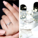 Solitaire Moissanite Promise Ring for Women