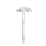 18K White Gold Vermeil