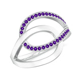 18K White Gold Vermeil