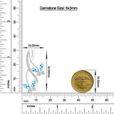 18K White Gold Vermeil