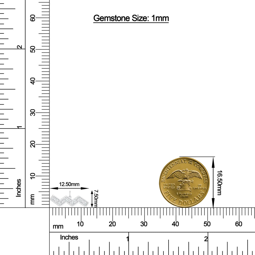 18K White Gold Vermeil