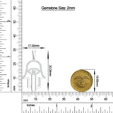 18K White Gold Vermeil