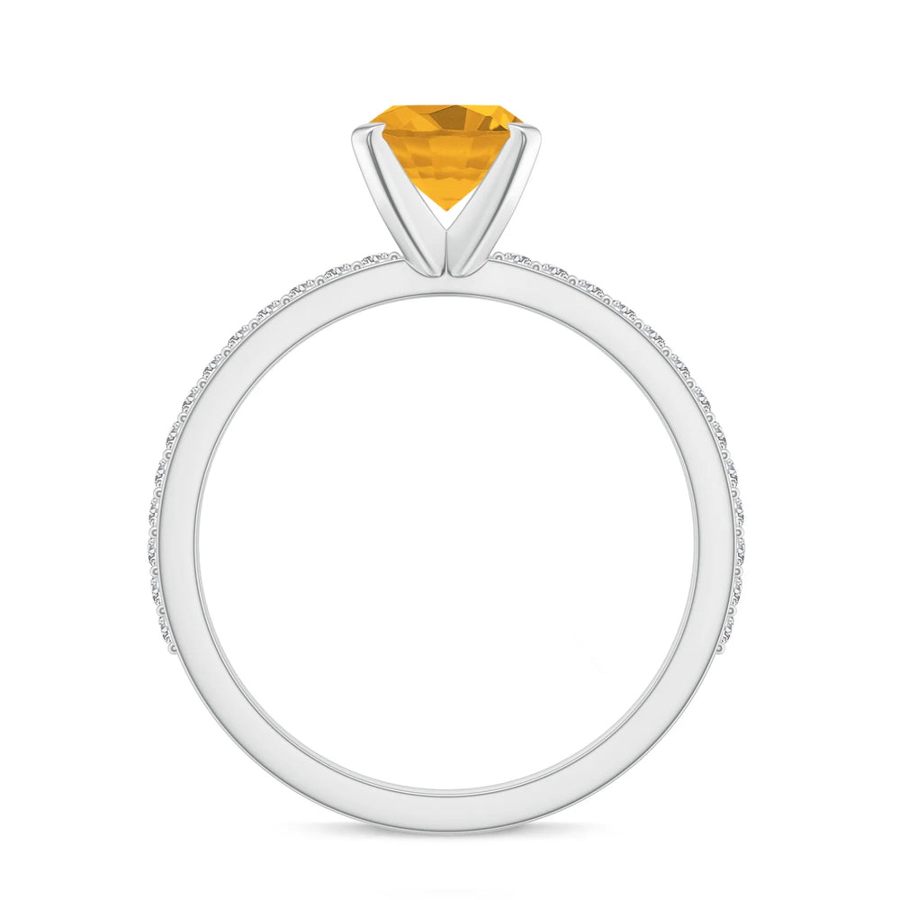 18K White Gold Vermeil