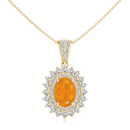 Oval Cut Necklaces