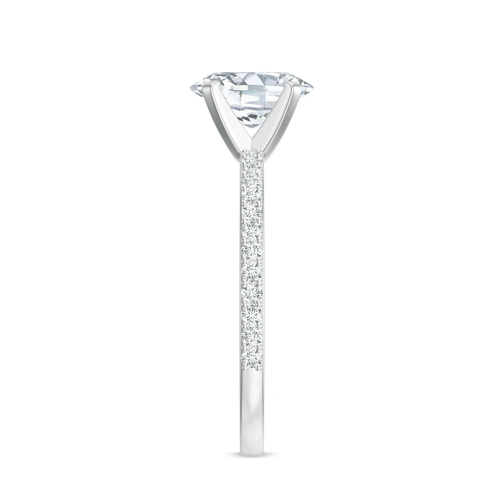18K White Gold Vermeil