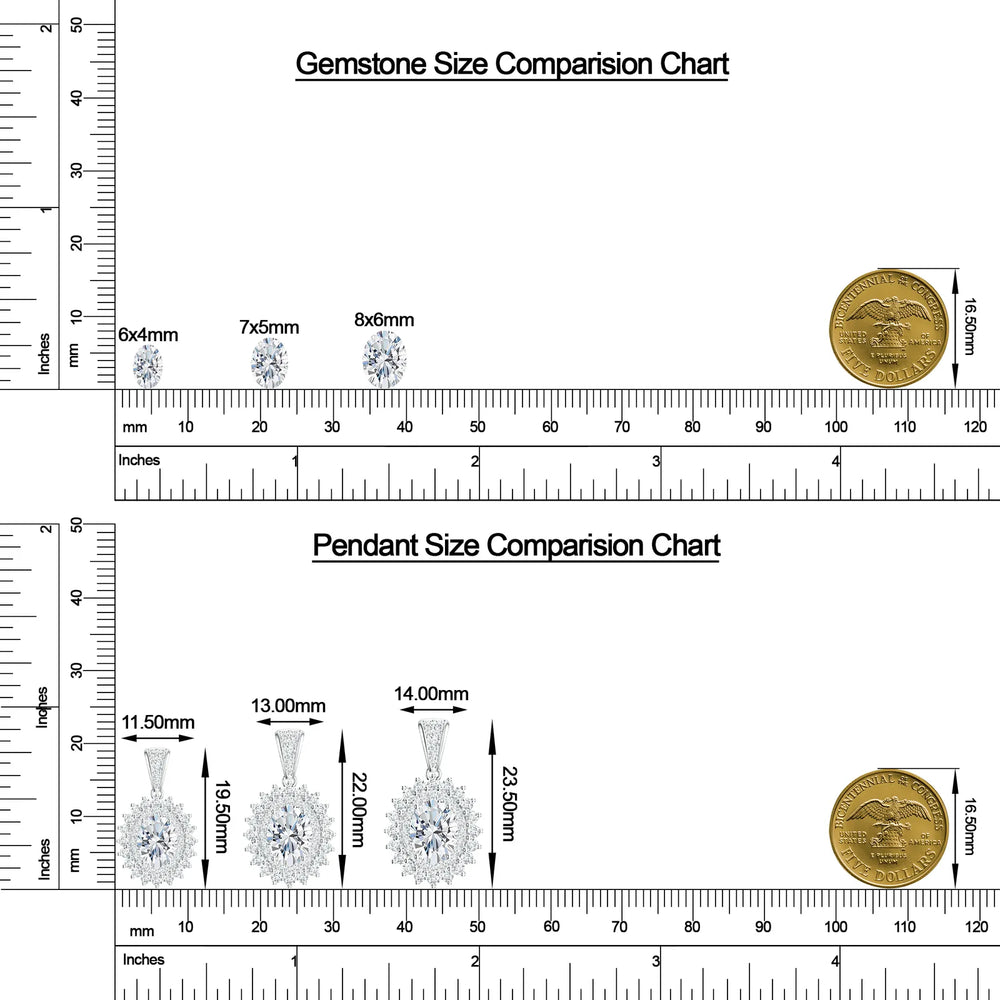 18K White Gold Vermeil