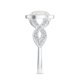 18K White Gold Vermeil