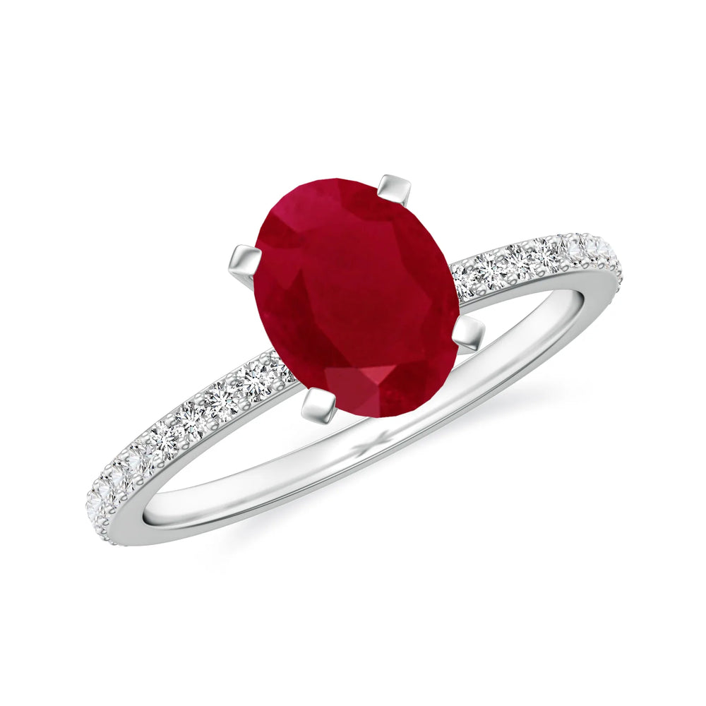 18K White Gold Vermeil