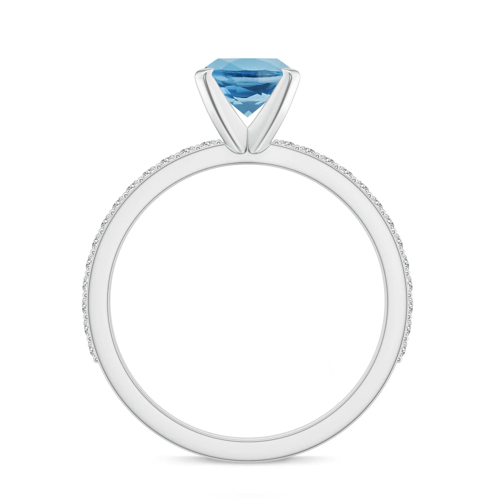 18K White Gold Vermeil