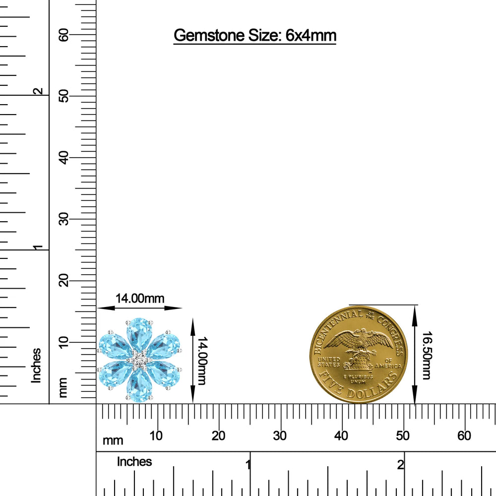 18K White Gold Vermeil