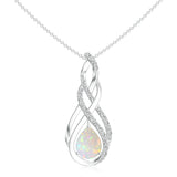 18K White Gold Vermeil