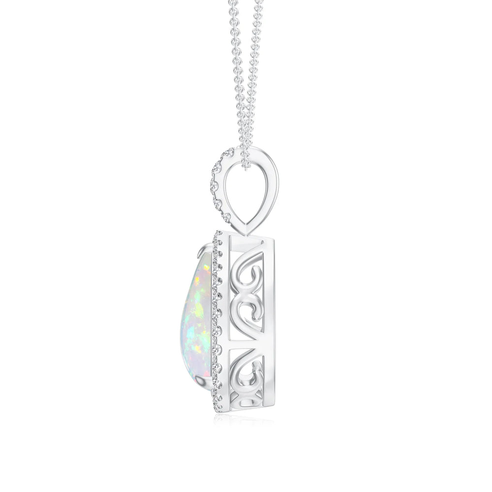 18K White Gold Vermeil