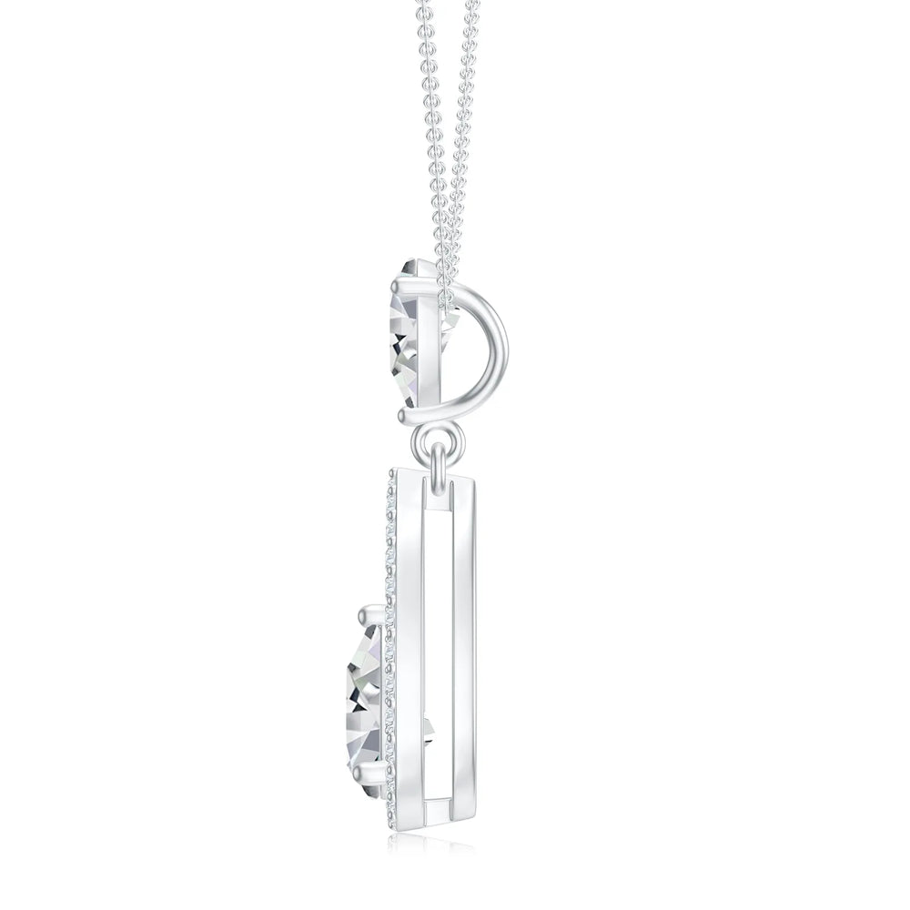 18K White Gold Vermeil