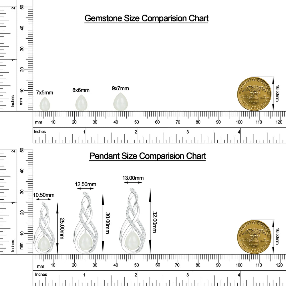 18K White Gold Vermeil
