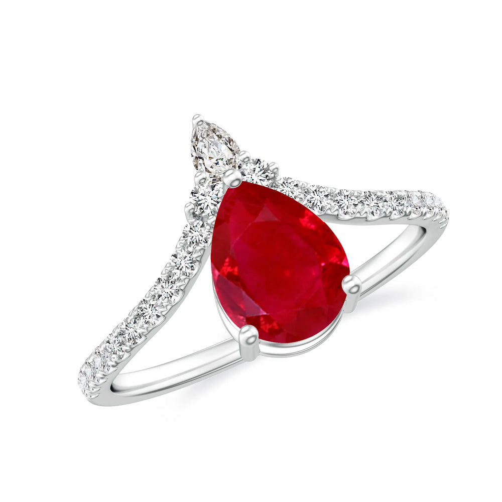 18K White Gold Vermeil
