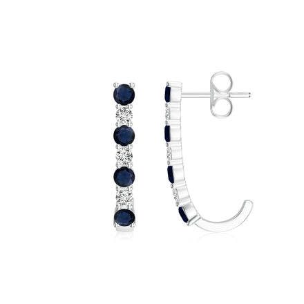 Blue Sapphire Earrings