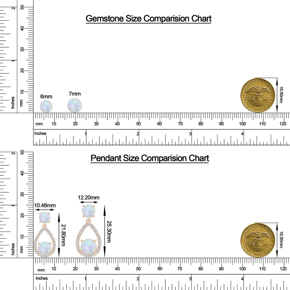 18K White Gold Vermeil