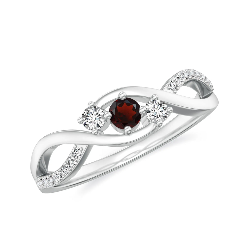 18K White Gold Vermeil