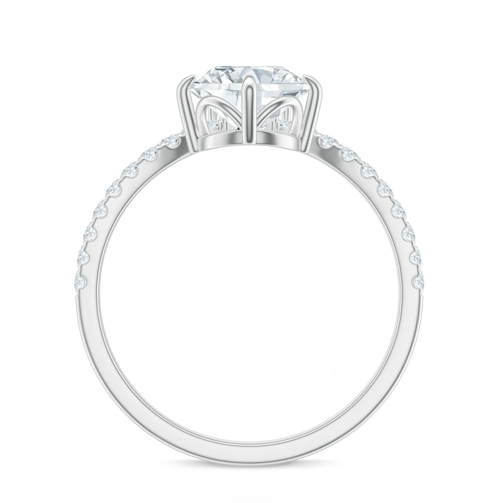 18K White Gold Vermeil