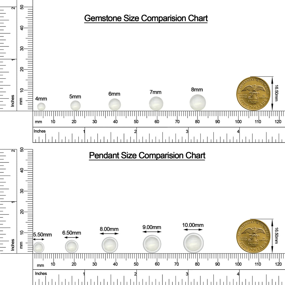 18K White Gold Vermeil