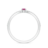 18K White Gold Vermeil