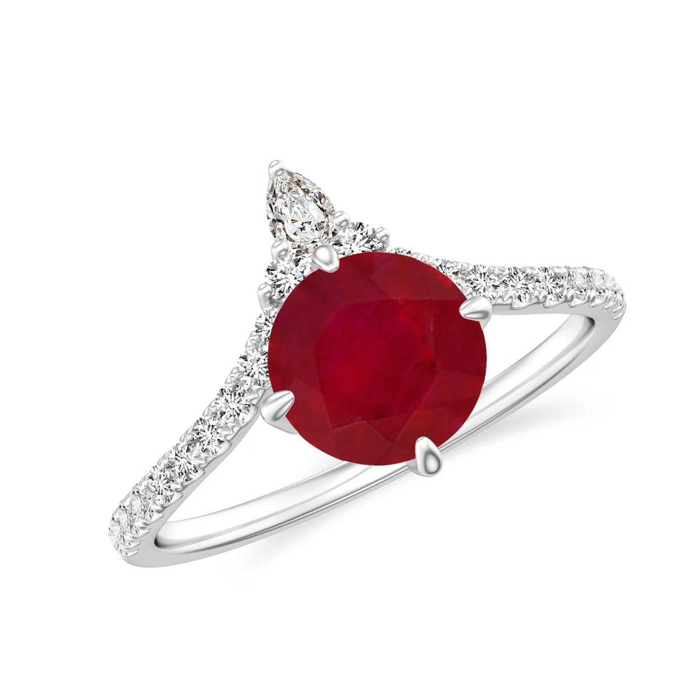 18K White Gold Vermeil