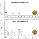 18K White Gold Vermeil