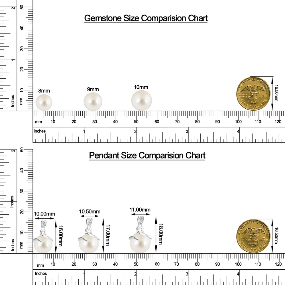 18K White Gold Vermeil