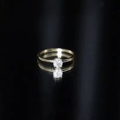 Solitaire Moissanite Promise Ring for Women