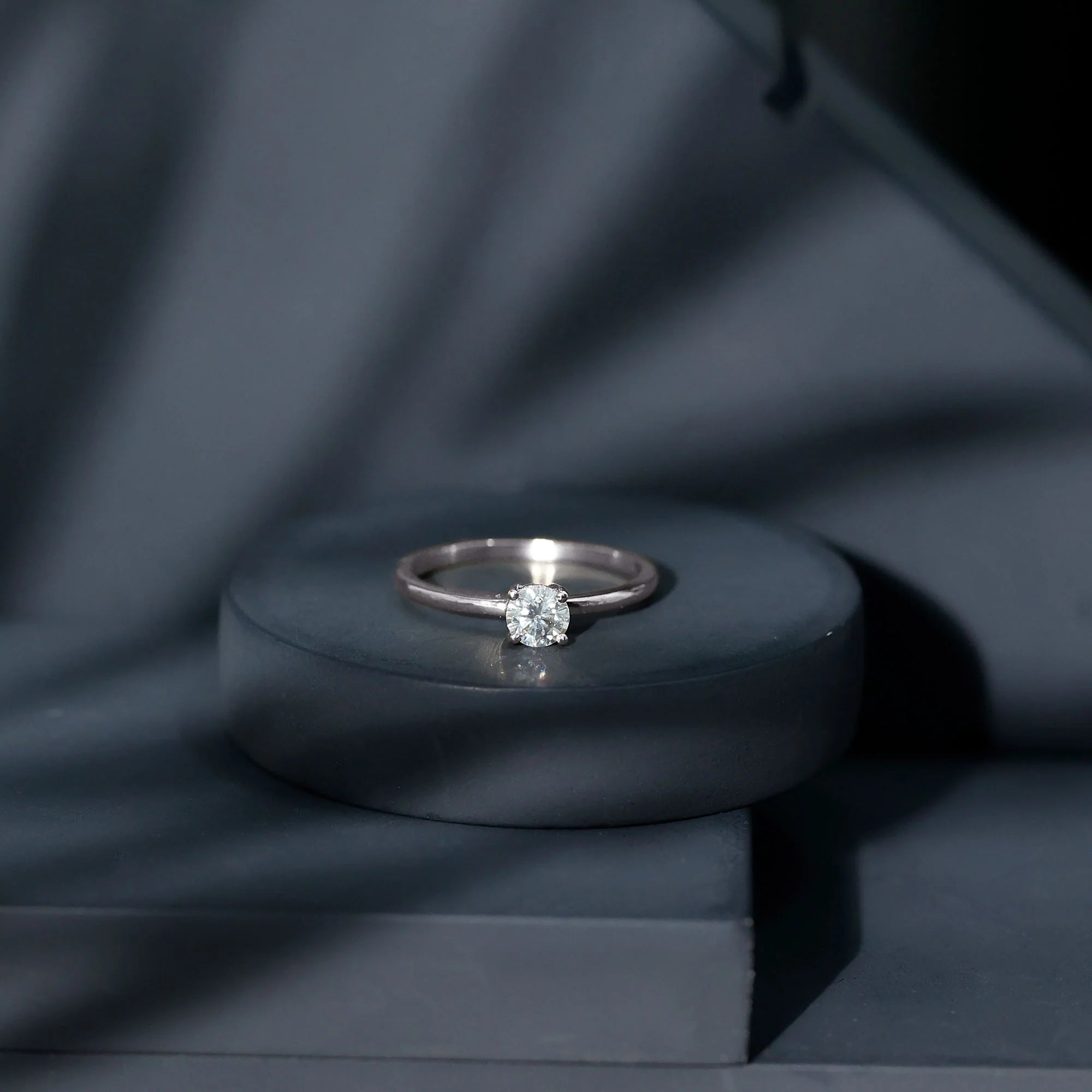 Solitaire Moissanite Promise Ring for Women