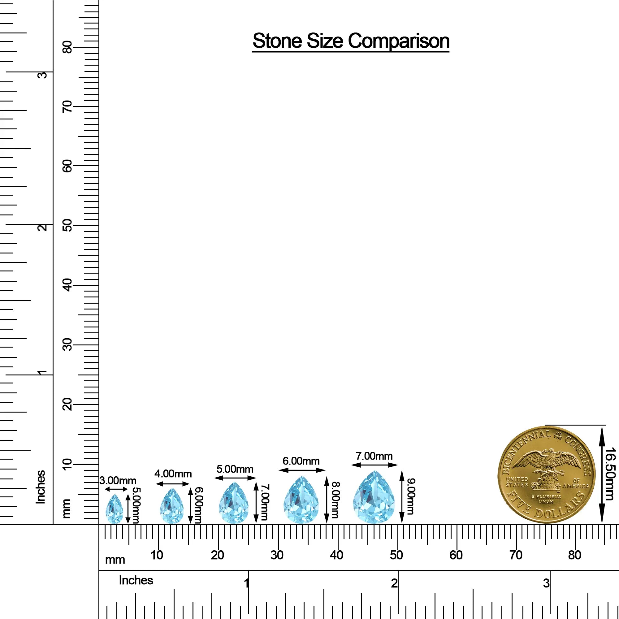 18K White Gold Vermeil