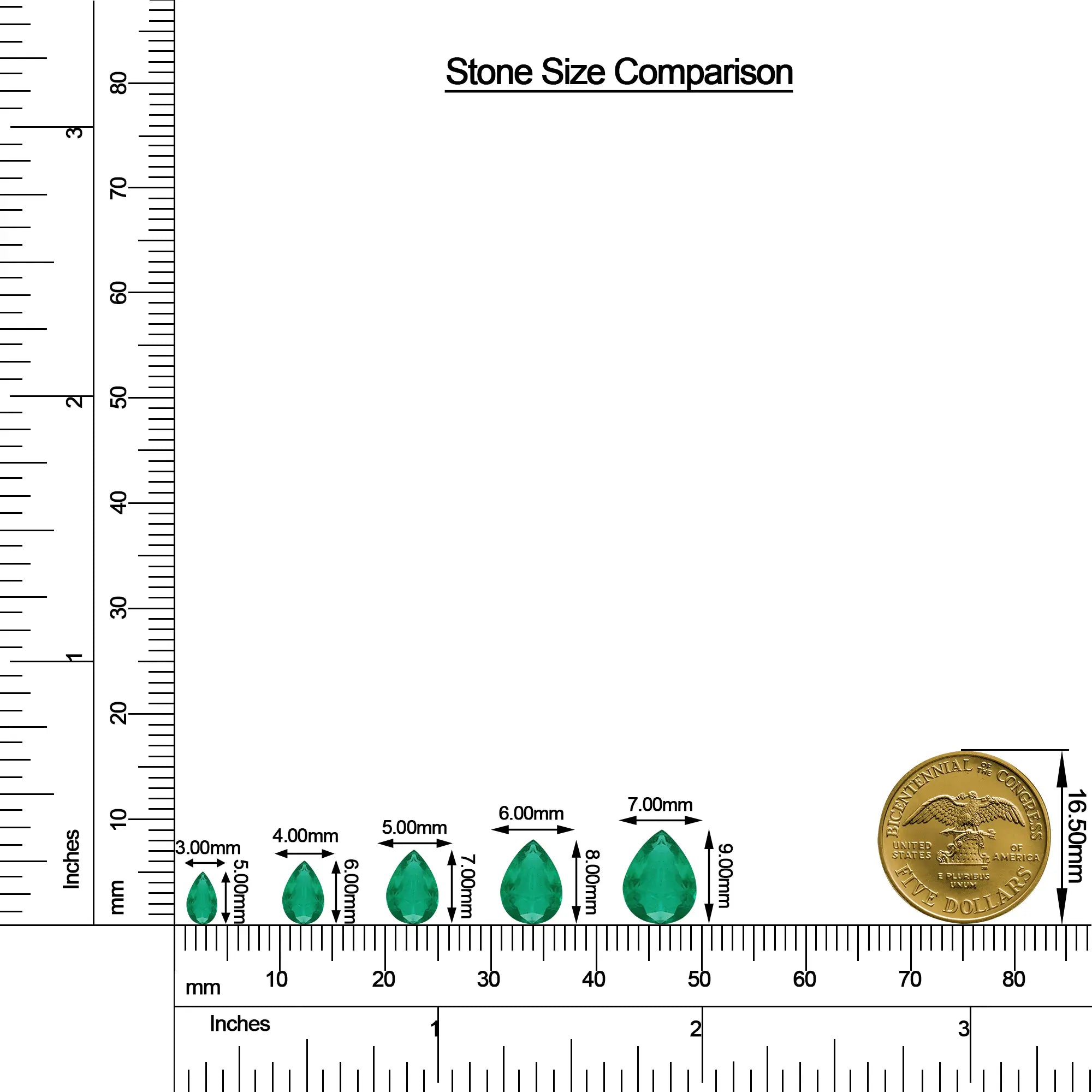 18K White Gold Vermeil