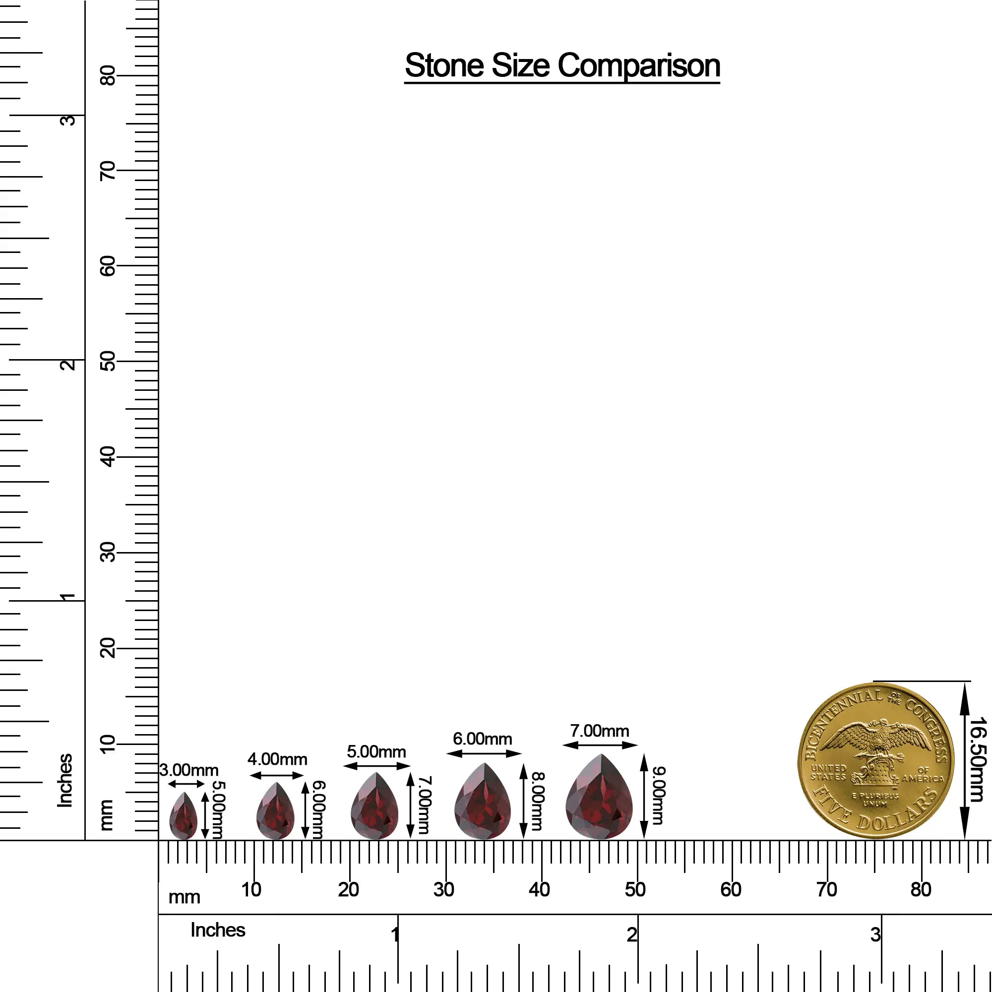 18K White Gold Vermeil