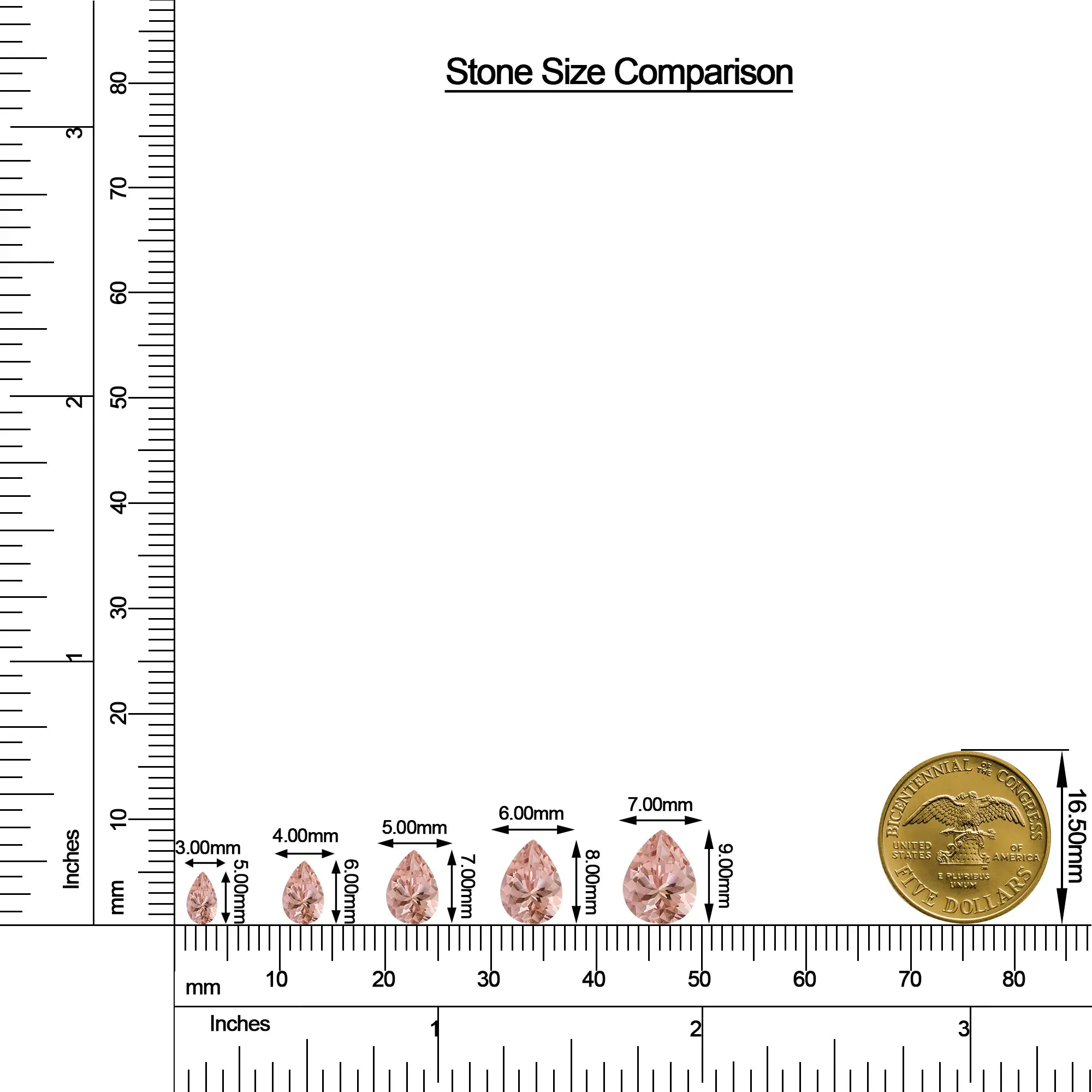 18K White Gold Vermeil