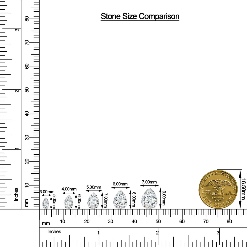 18K White Gold Vermeil
