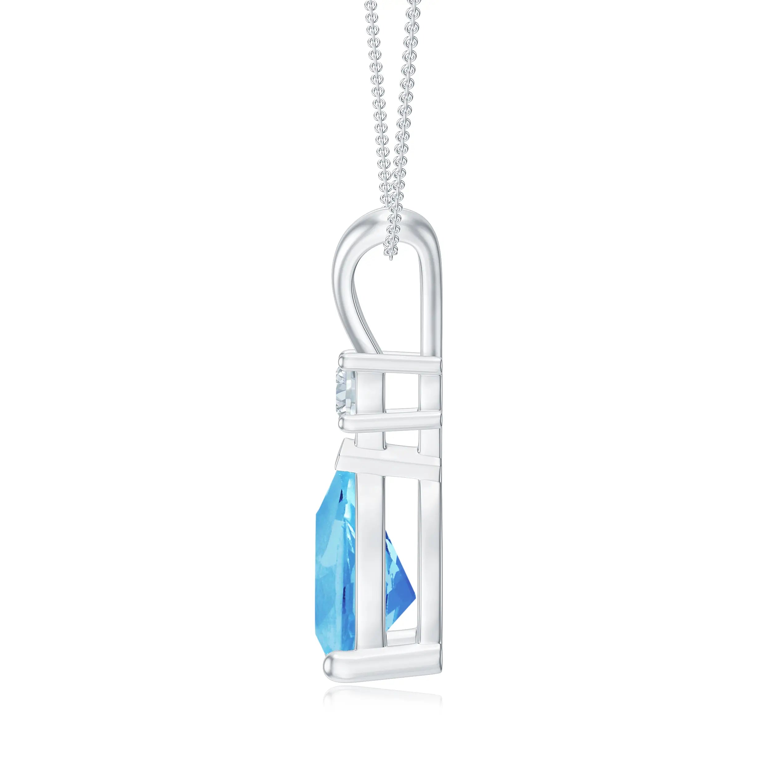 18K White Gold Vermeil