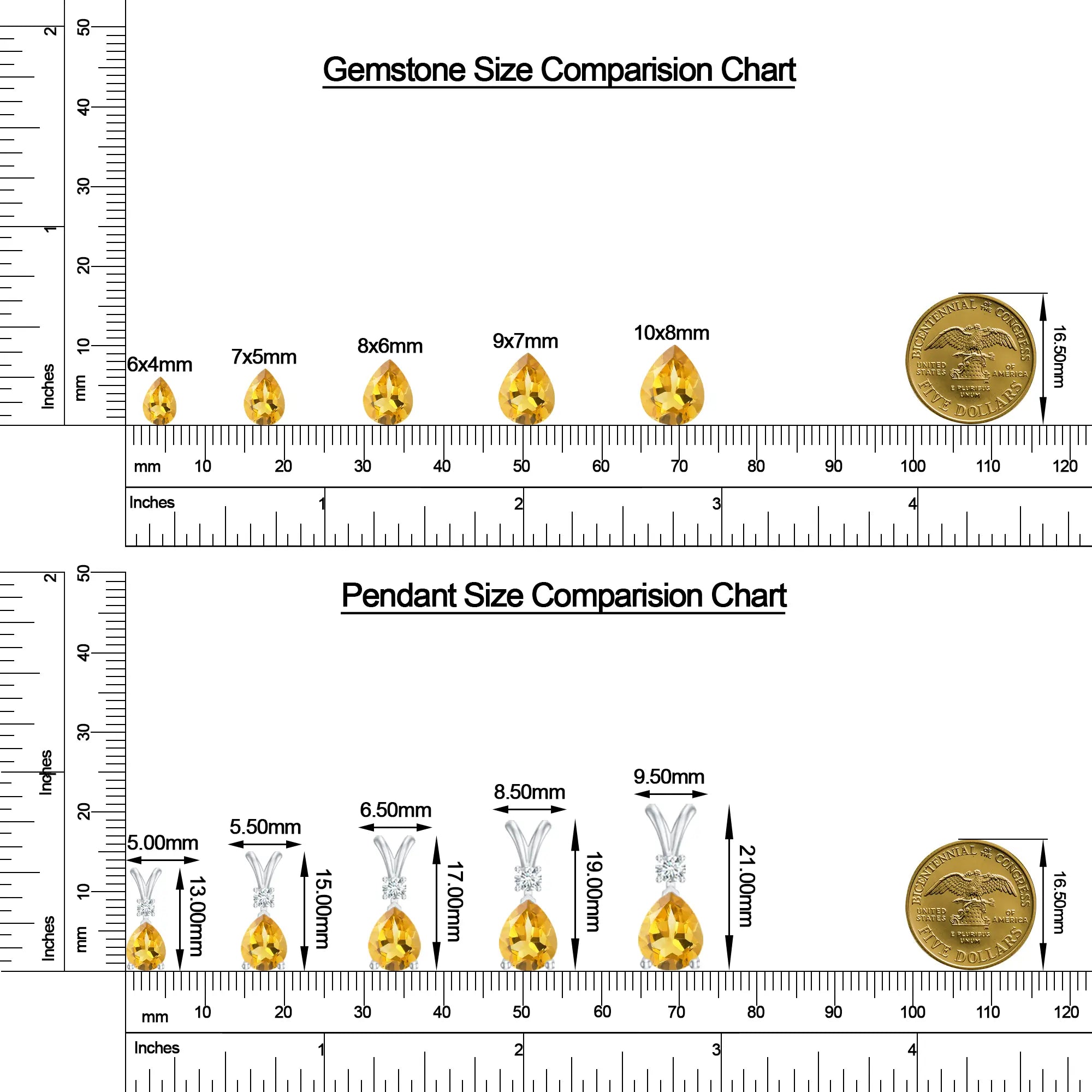 18K White Gold Vermeil