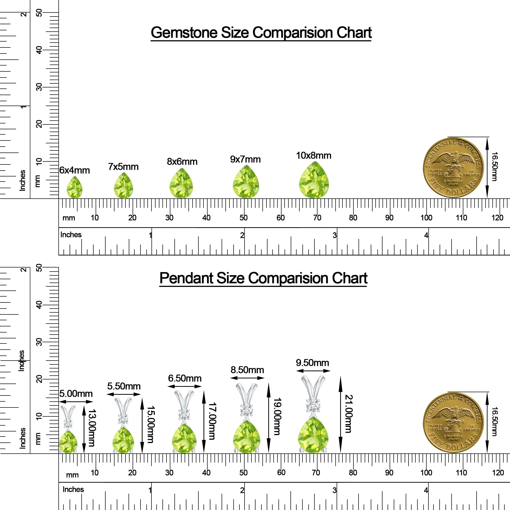 18K White Gold Vermeil