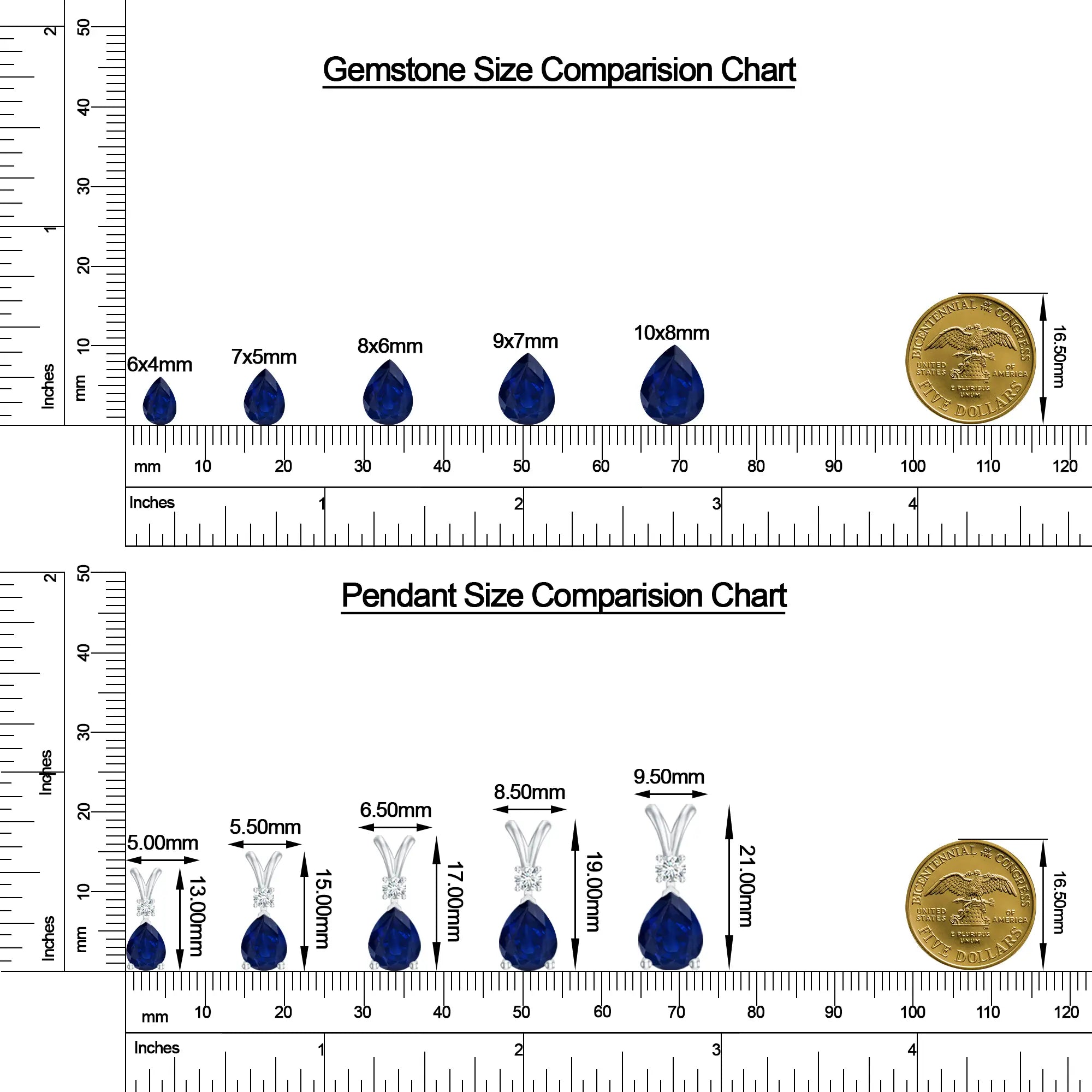 18K White Gold Vermeil