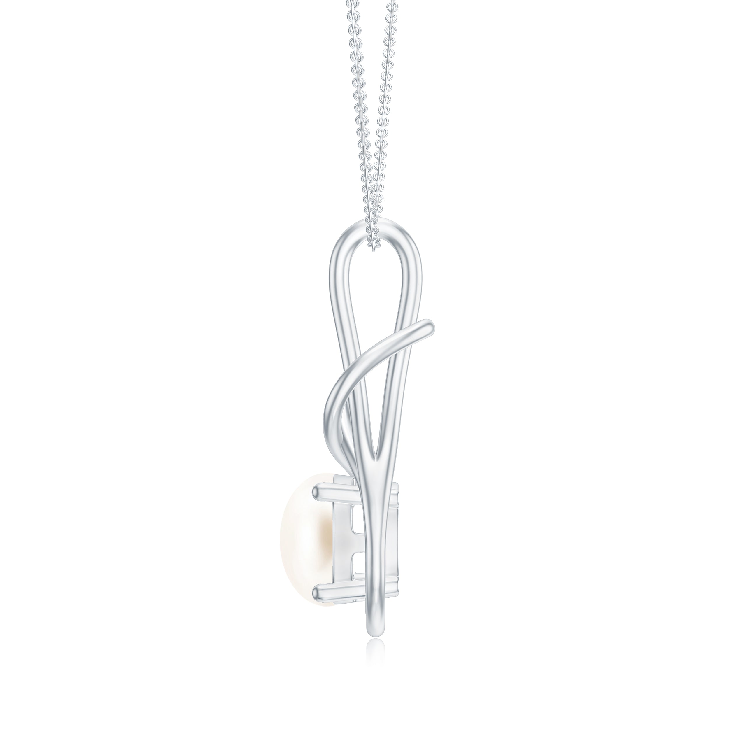18K White Gold Vermeil