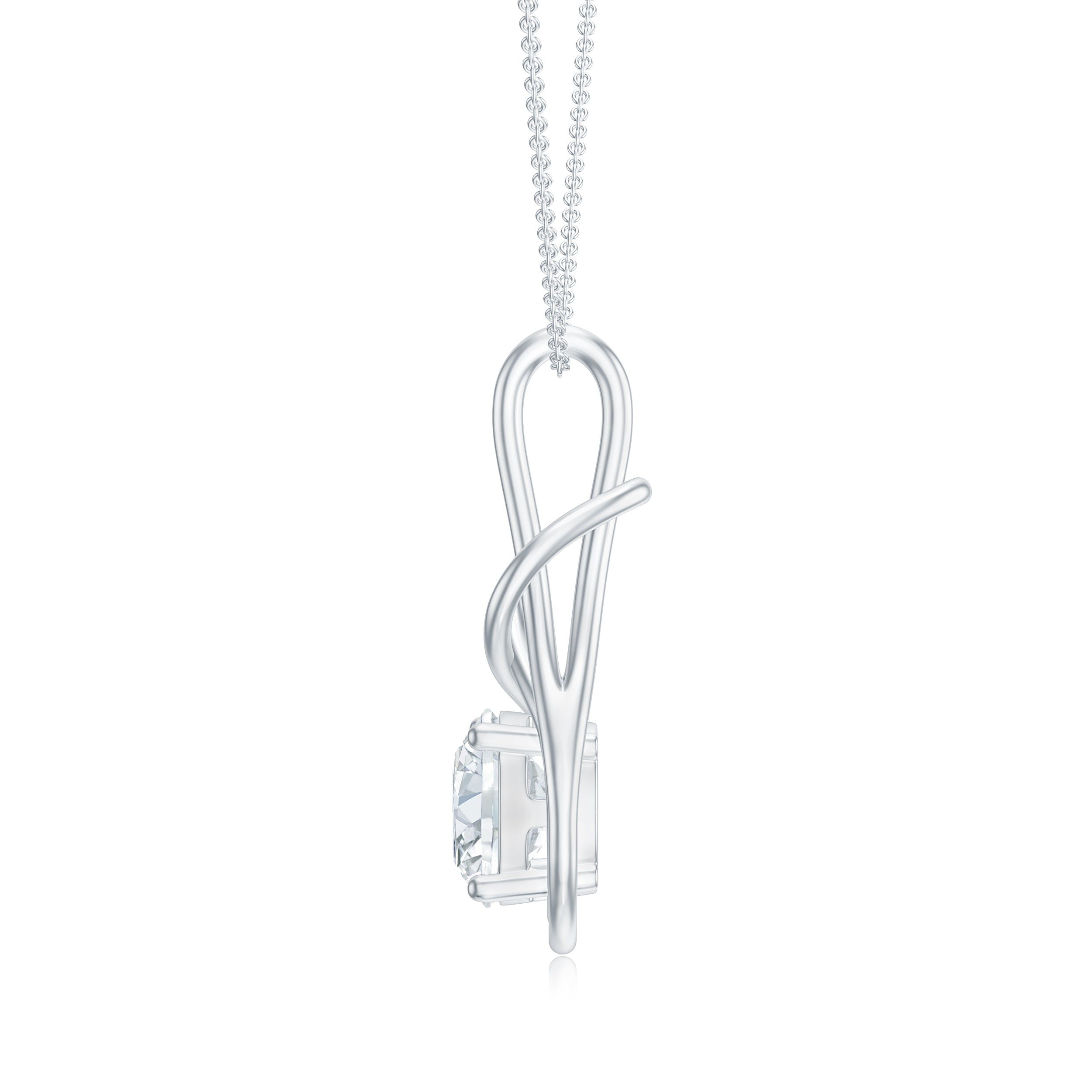 18K White Gold Vermeil