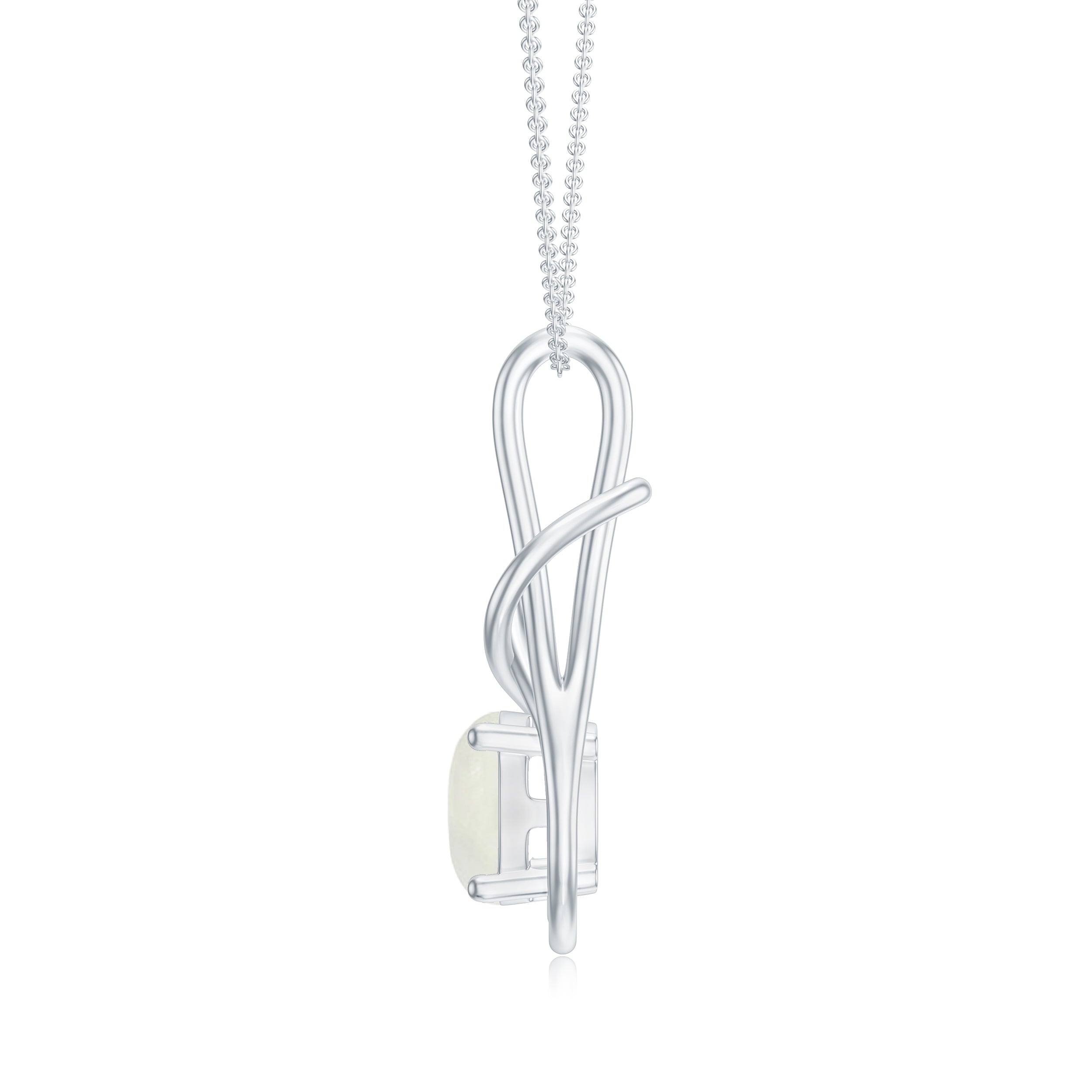 18K White Gold Vermeil