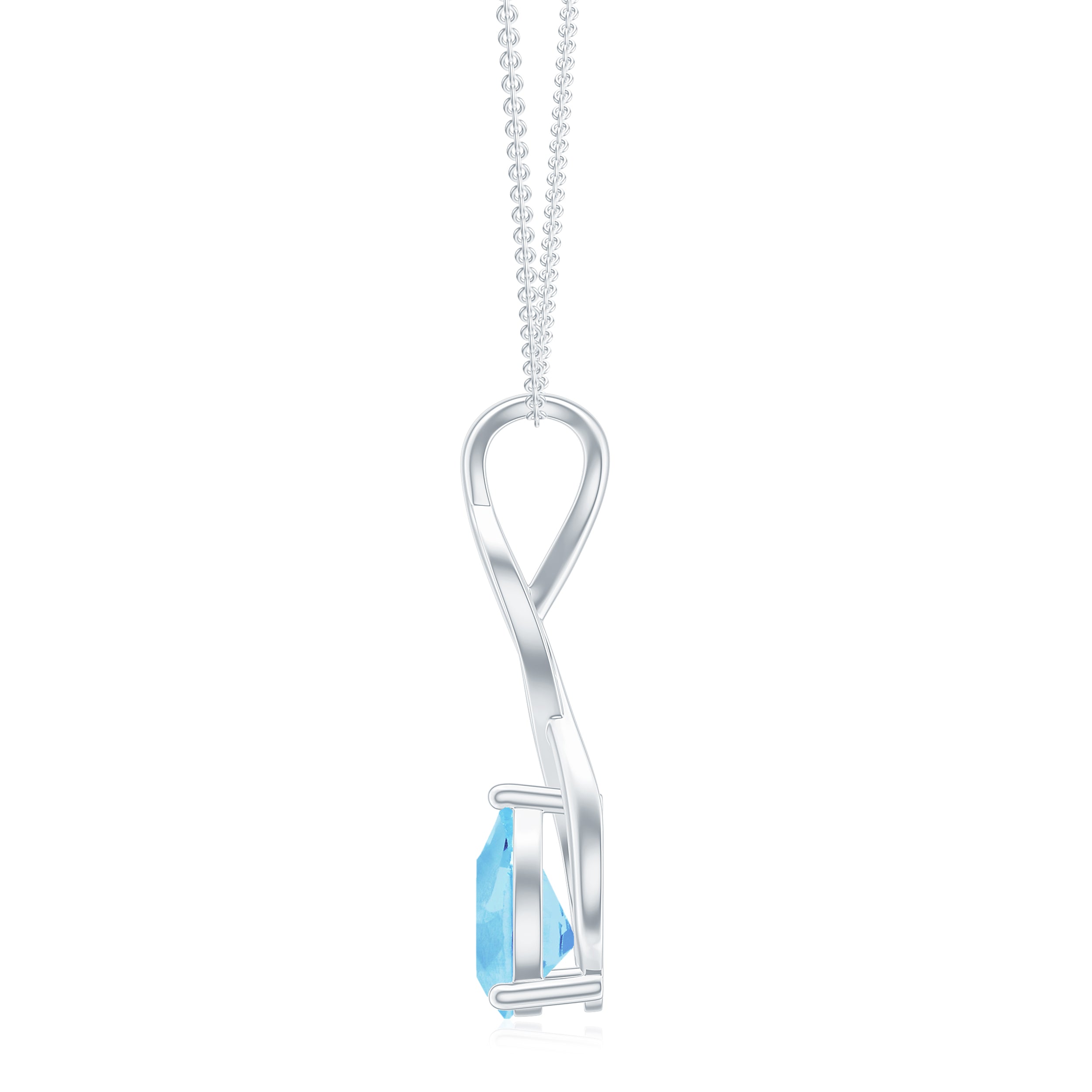 18K White Gold Vermeil