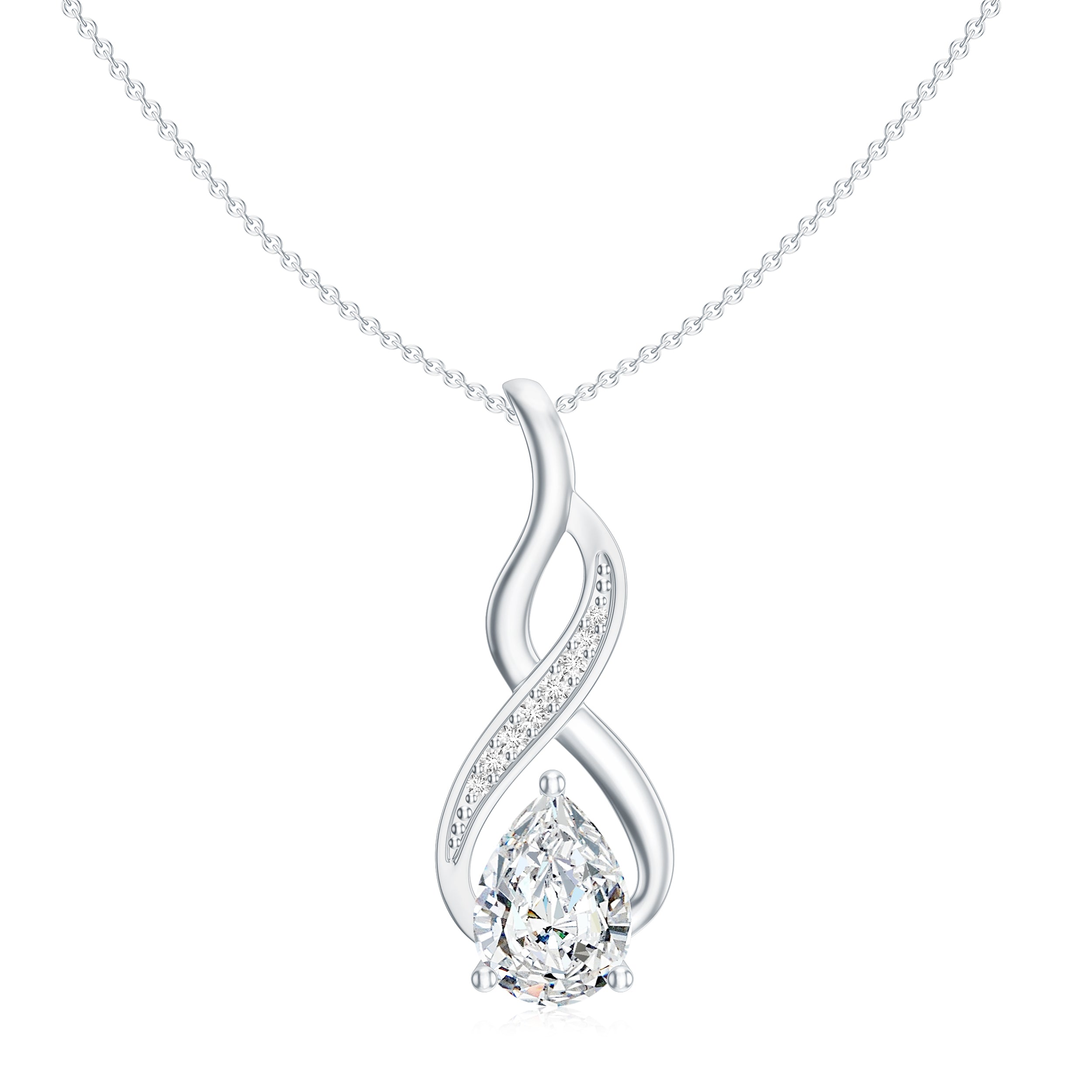 18K White Gold Vermeil