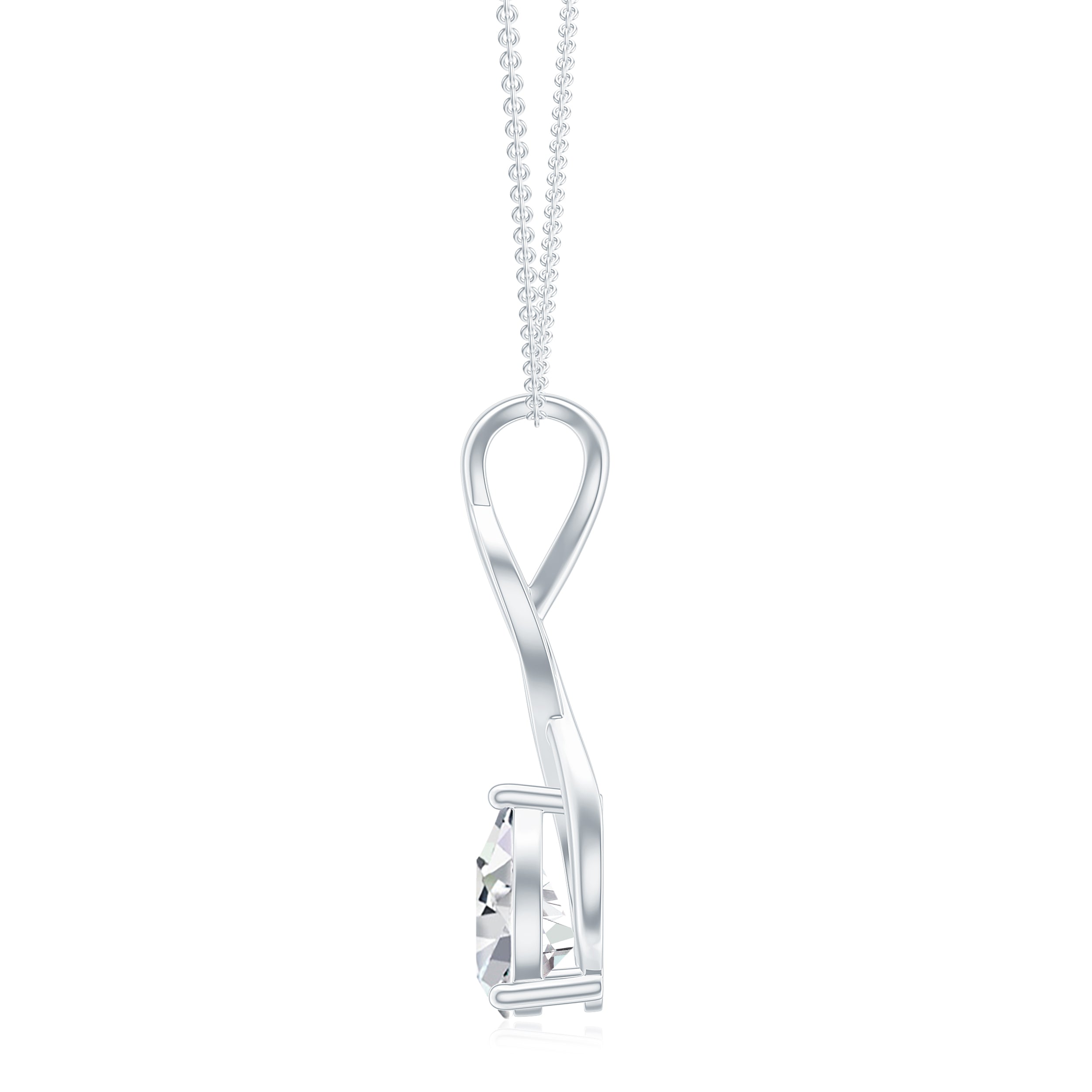 18K White Gold Vermeil