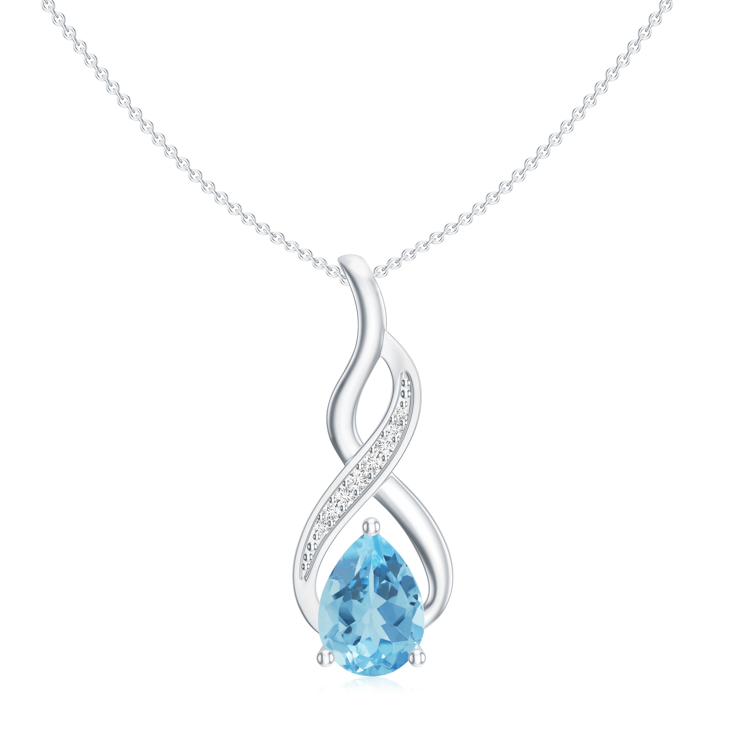18K White Gold Vermeil