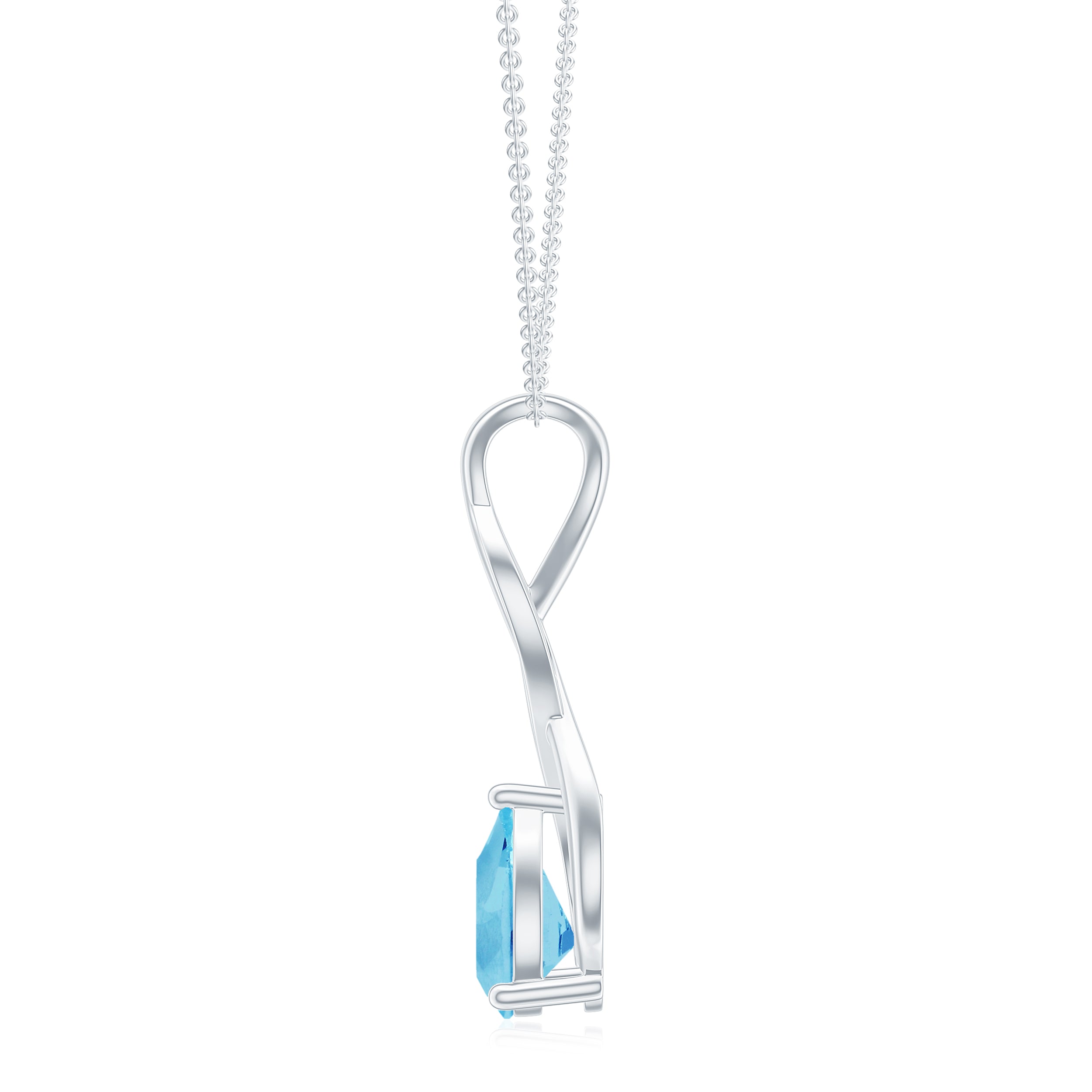 18K White Gold Vermeil