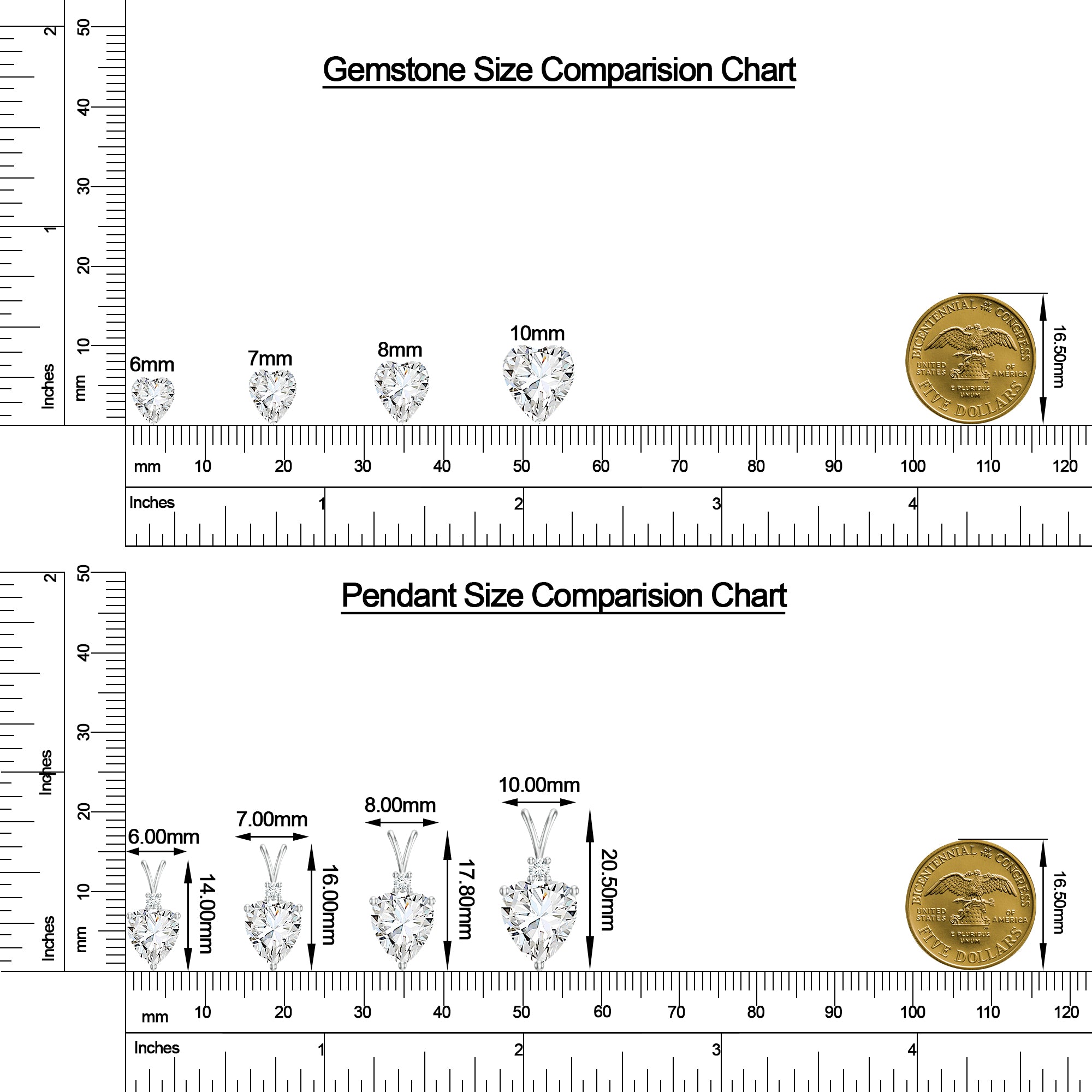 18K White Gold Vermeil