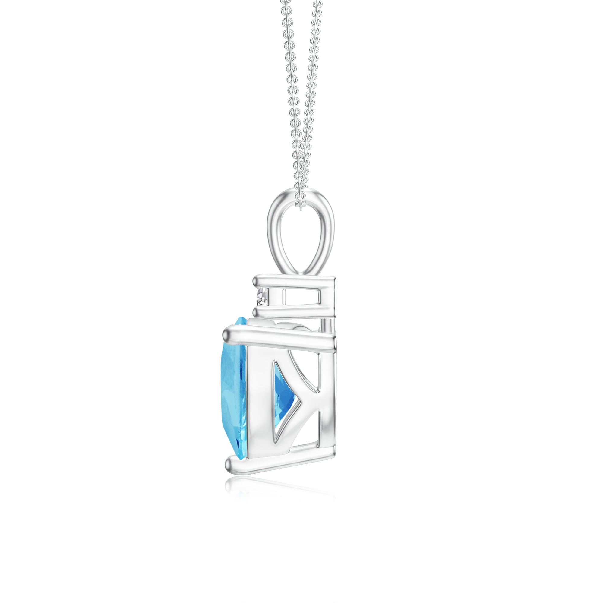 18K White Gold Vermeil